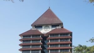 Gedung Rektorat Universitas Indonesia (UI) di Depok, Jawa Barat.