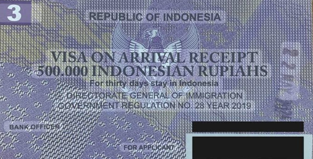 Visa on arrival Indonesia