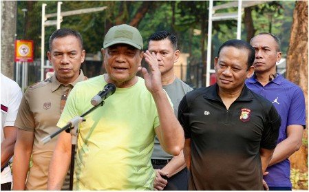 Foto Menko Polkam terkait Aksi Unjuk Rasa 27 Agustus 2026