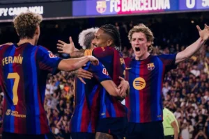 barcelona pemain selebrasi