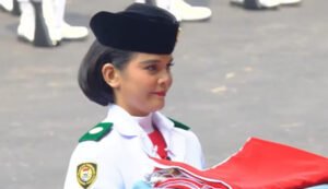 celine olivia baki bendera pusaka hut 81 ri