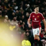 Pemain belakang Manchester United Harry Maguire. (Foto: X/@ManUtd)