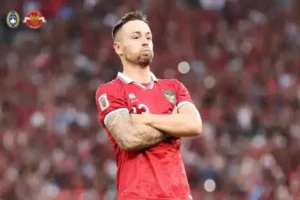 Gelandang Timnas Indonesia Marc Klok.