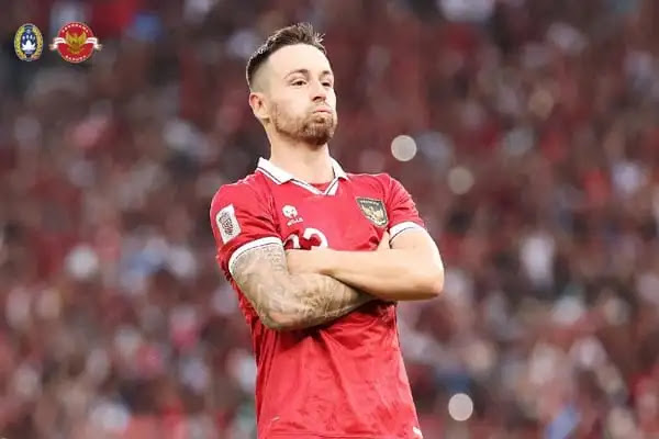 Gelandang Timnas Indonesia Marc Klok.