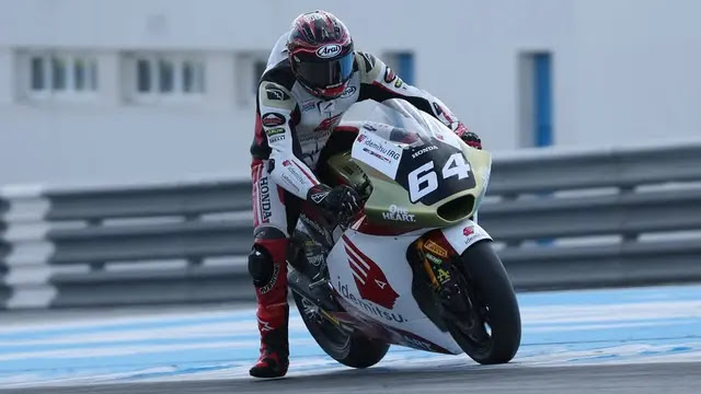 Pembalap Honda Team Asia Mario Suryo Aji mensyukuri keberhasilannya menyelesaikan Moto2 GP Inggris 2026 di Sirkuit Silverstone, Minggu (9/8/2026).