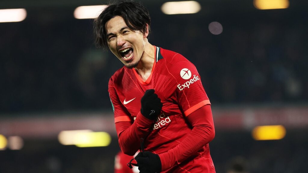 Mantan penyerang Liverpool, Takumi Minamino.