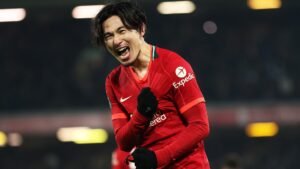 Mantan penyerang Liverpool, Takumi Minamino.