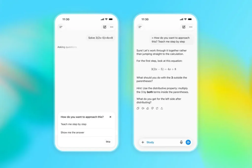 open ai study mode ilustrasi