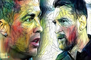 ronaldo-messi-lukis