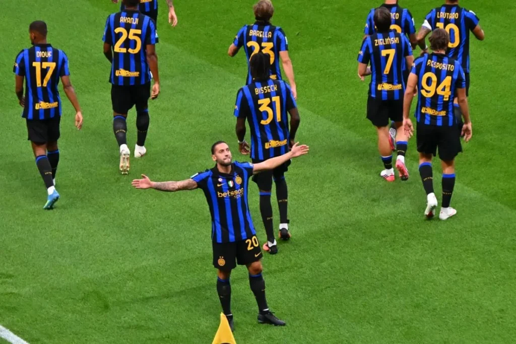 selebrasi pemain inter milan