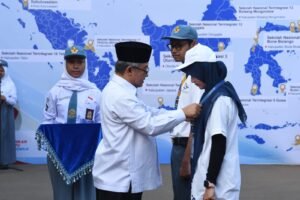 Menteri Pendidikan Dasar dan Menengah (Mendikdasmen) Abdul Mu’ti hadir di SNT 7 Bogor, Jawa Barat, sekaligus menjadi pembina upacara pada hari pertama MPLS 2026.