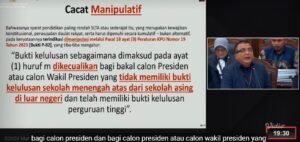 Denny Indrajana di Sidang MK