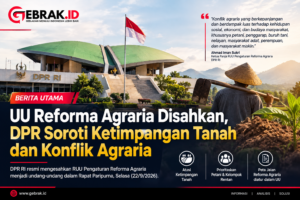 Desain berita - UU Agraria Disahkan DPR
