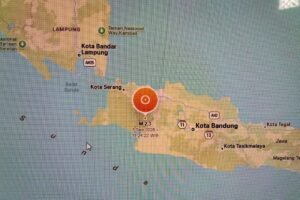 Foto Peta Gempa Bogor - 3 September 2026