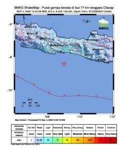 Gempa di Tengara Cilacap