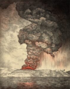 Sebelum Anak Krakatau, Ada Letusan Dahsyat 1883: Begini Kisah Krakatau yang Mengubah Dunia. (Foto: Wikipedia).