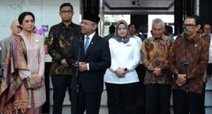 Menkeu baru Suahasil Nazara di Gedung Kemenkeu