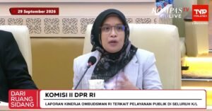Paparan Pejabat Ombudsman di depan DPR