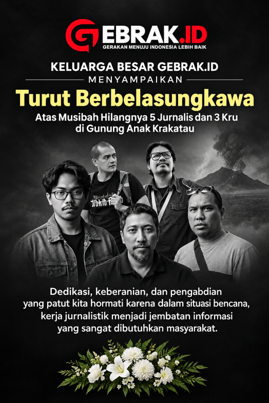 Ucapan Duka GEBRAK ID untuk 5 Jurnalis Hilang Anak Krakatau