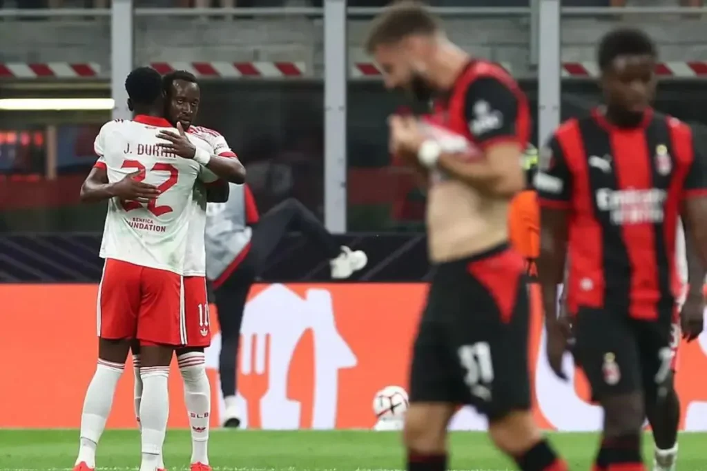 ac milan kalah dari benfica