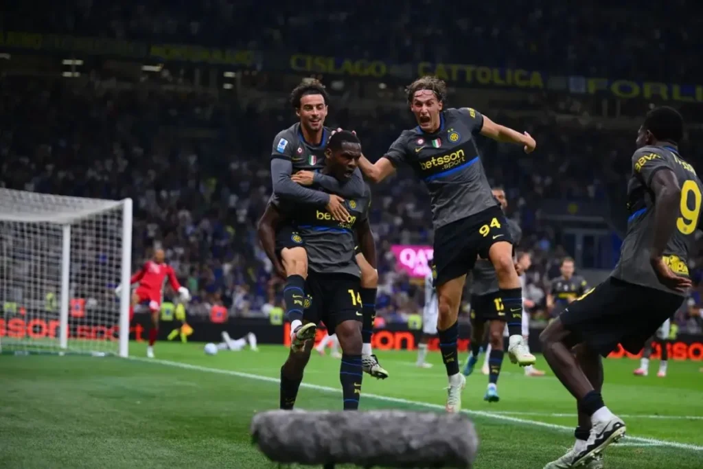 inter milan para pemain girang