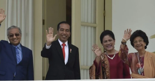 istri pm malay mahathir dan jokowi