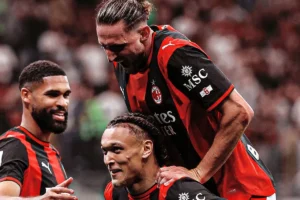 pemain ac milan selebrasi gol
