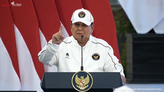 prabowo atlet asian games - sekretariat presiden