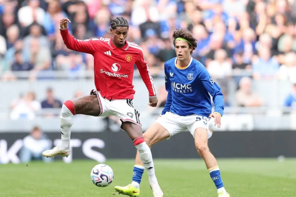 rashford mu vs everton hill dickinson