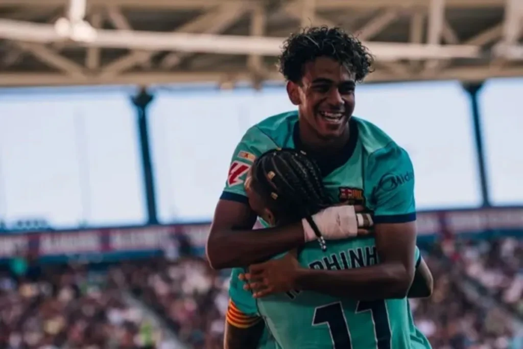 yamal dan rapinha selebrasi barcelona
