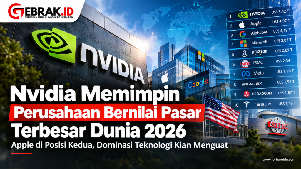 NVidia jadi Perusahaan nomor 1 Dunia