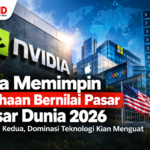 10 Perusahaan Terbesar di Dunia 2026, Nvidia Ungguli Apple