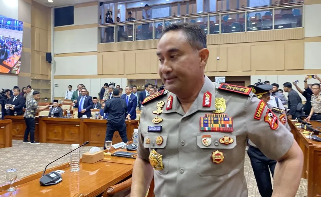 kapolri suyudi di dpr ri - ant