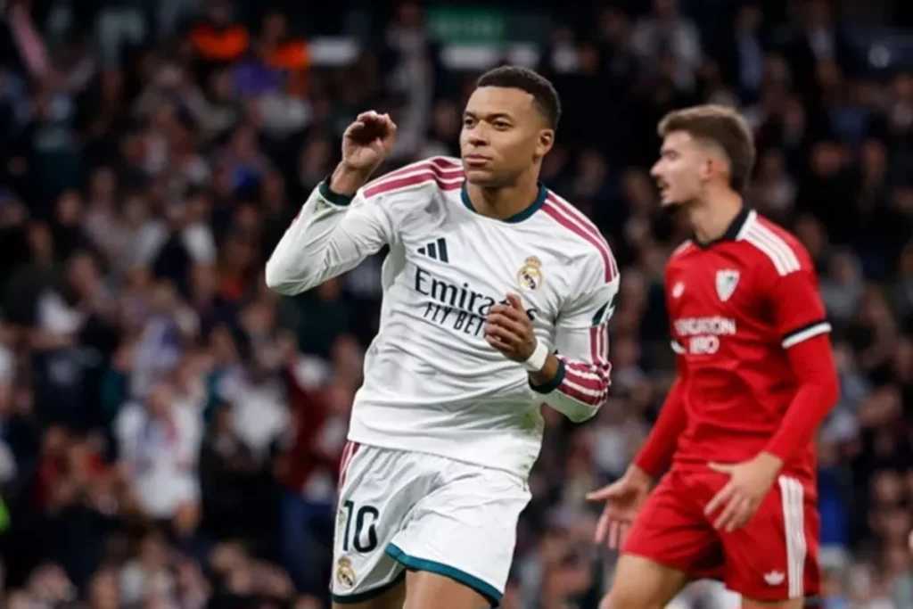 mbappe madrid putih gol