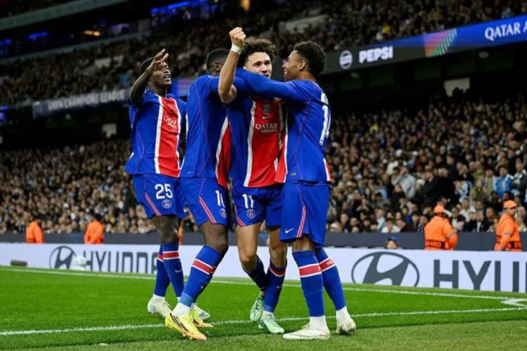 psg selebrasi uefa