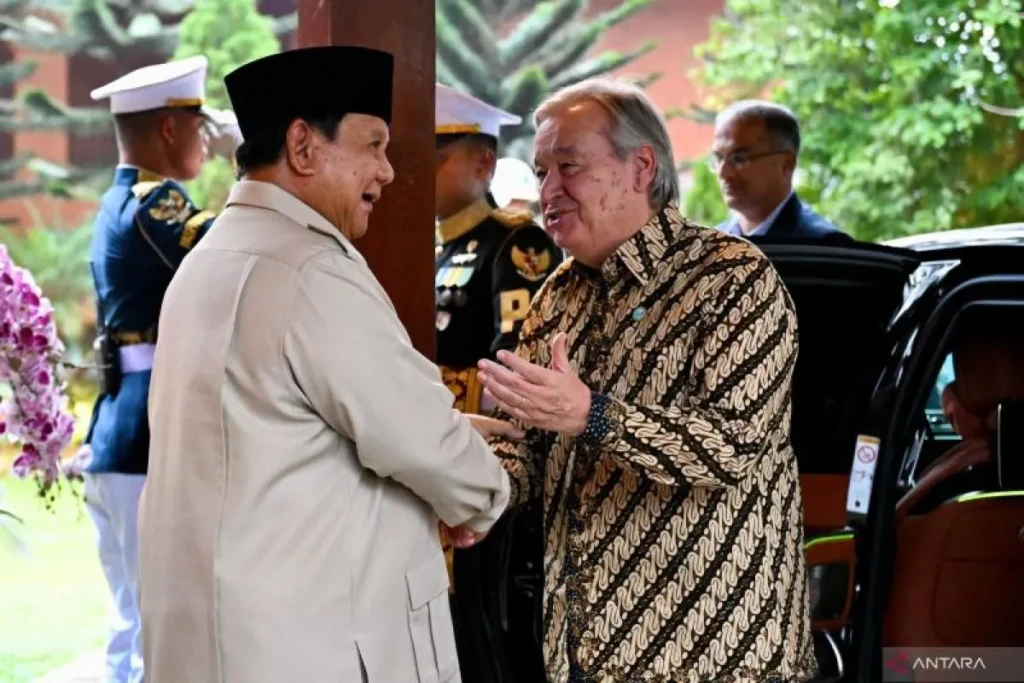 sekjen pbb guterres dan prabowo